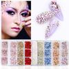 Glitter Rhinestones AB-Flat Back Shiny Stones Nail Art Decoration Mixed Sizes Nail Gems Crystal Strass Accessories