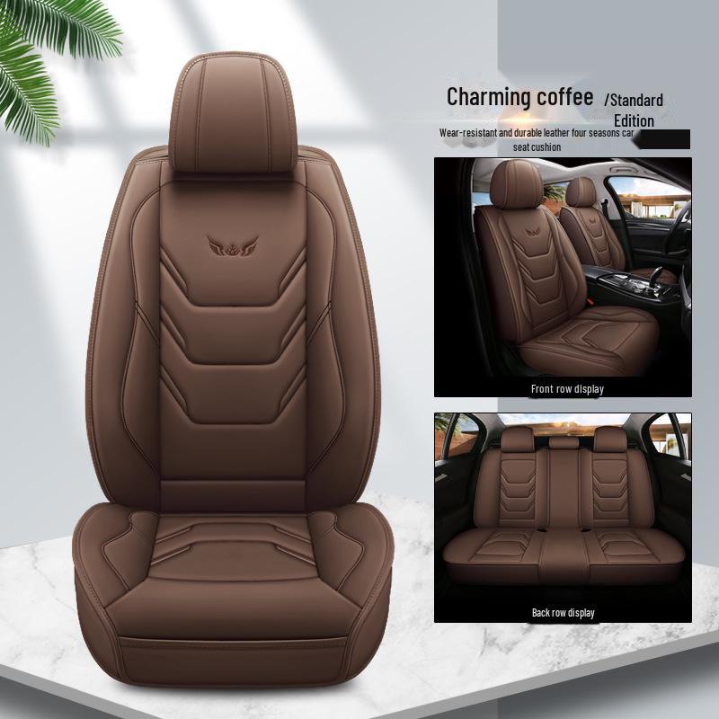 

Подушка для автомобильного сиденья из натуральной кожи с рисунком из мультфильма - простой всесезонный чехол