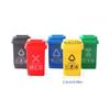 Pack of 5 Realistic 1/12 Scale Dollhouse Trash Cans With Openable Lids for Pretend Play Scenes