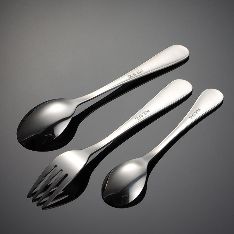 Customized Stainless Steel Children's Knives, Forks, Spoons, Steel Stamps, Cartoon Patterns, Customized Mother and Baby Gifts, Western Tableware