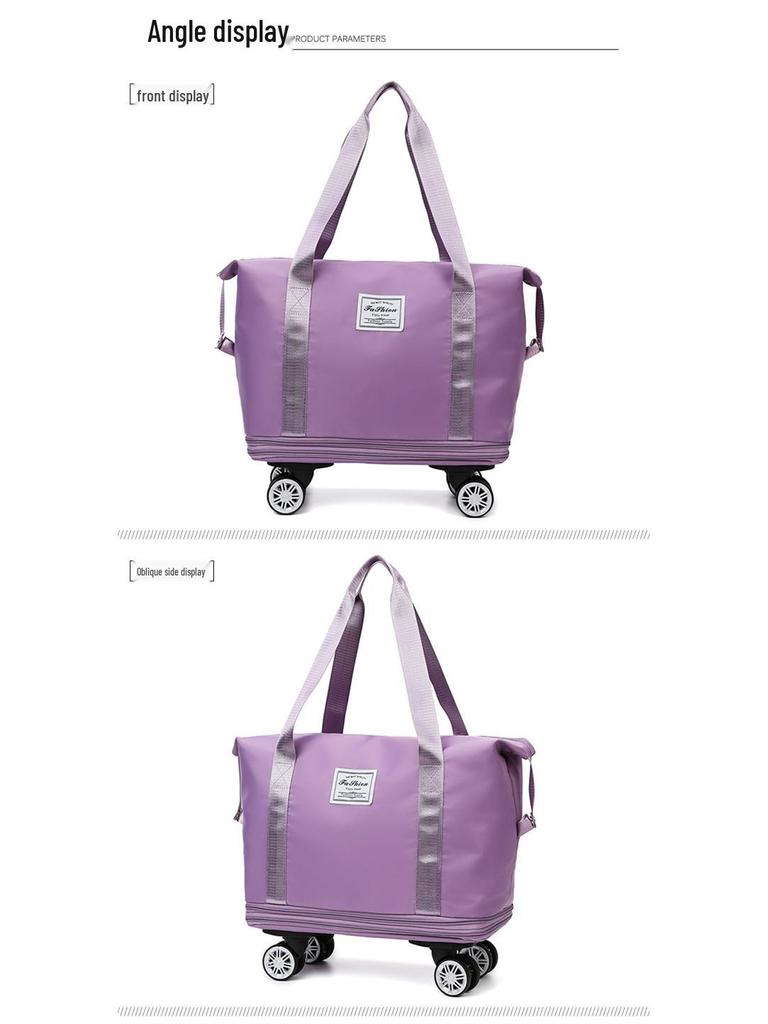 Wheeled Waterproof Travel Bag: Wet/Dry Separation, Large Capacity, Hand-Carry Luggage, Maternity, Business Trip