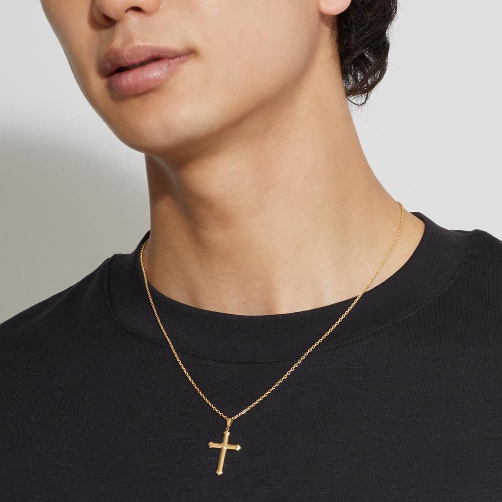 Lala Christie Cross Necklace Top for Men and Women, pt900 Platinum, lp103-0002-pt