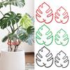 1/2/4Pcs Plant Fixing Clips Plastic  Climbing   Support Frame For Alocasia Monstera Vine  Monstera Shape Plant Fixing Clamp