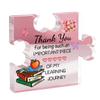 Creative Irregular Acrylic Puzzle Graphic Plaque Graduation Season Thank You Teacher Blessing Plaque Office Desk Decoration Gift