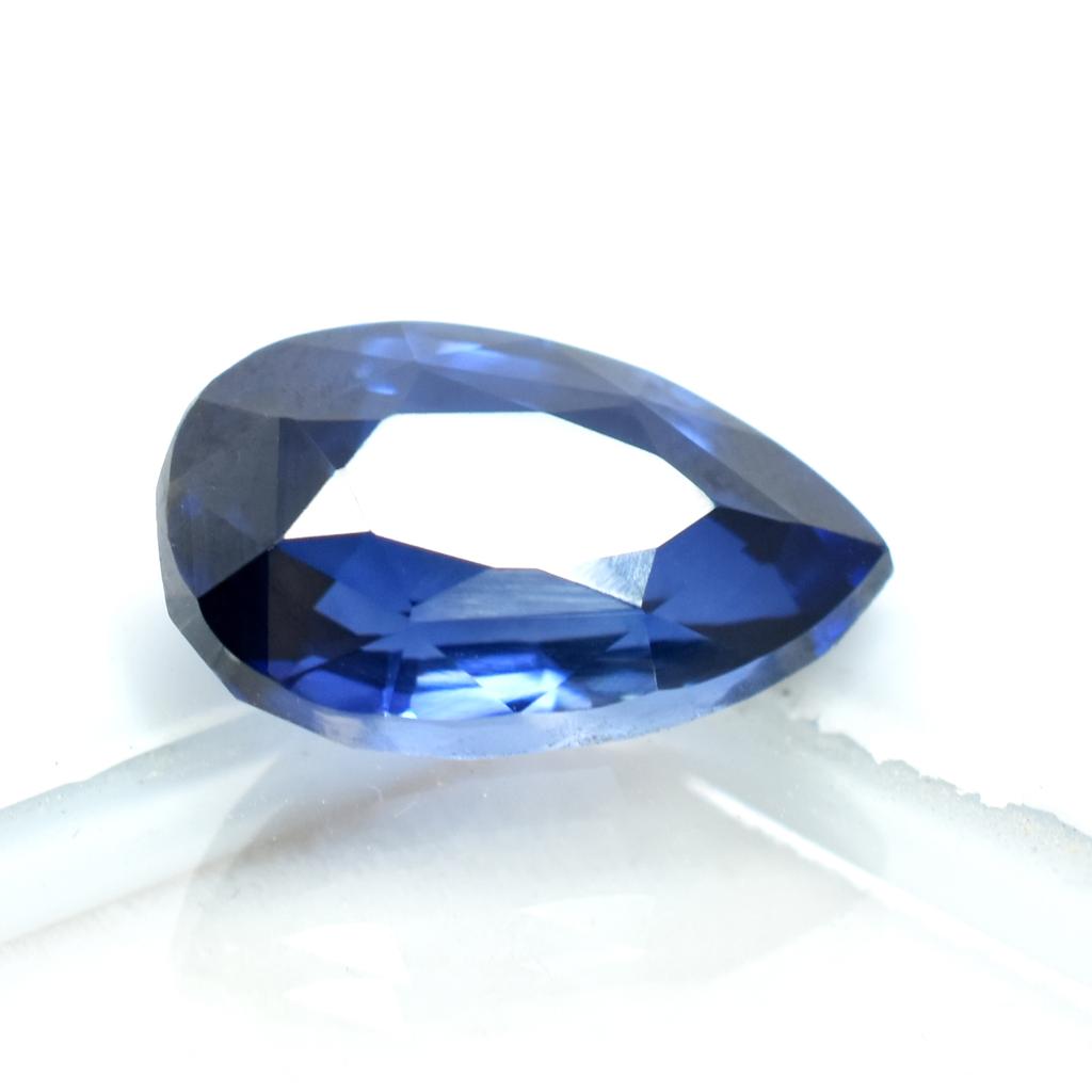 Beautiful Blue Tanzanite 7.25 Ct Natural CERTIFIED Loose Gemstone Rare Pear Cut