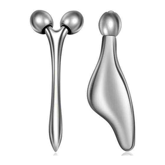 Facial Roller, Small Face Roller, Y-Shaped Beauty Roller, Facial Beauty Device, For Face & Body, No Charging Required, Waterproof, Unisex, Lymph,