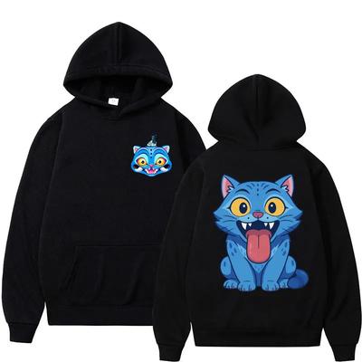 Cute Derpy Tiger KPop Demon Hunters Hoodie Men Women Sweatshirt Oversized Fleece Casual Streetwear Fall Winter Zip Up Coats