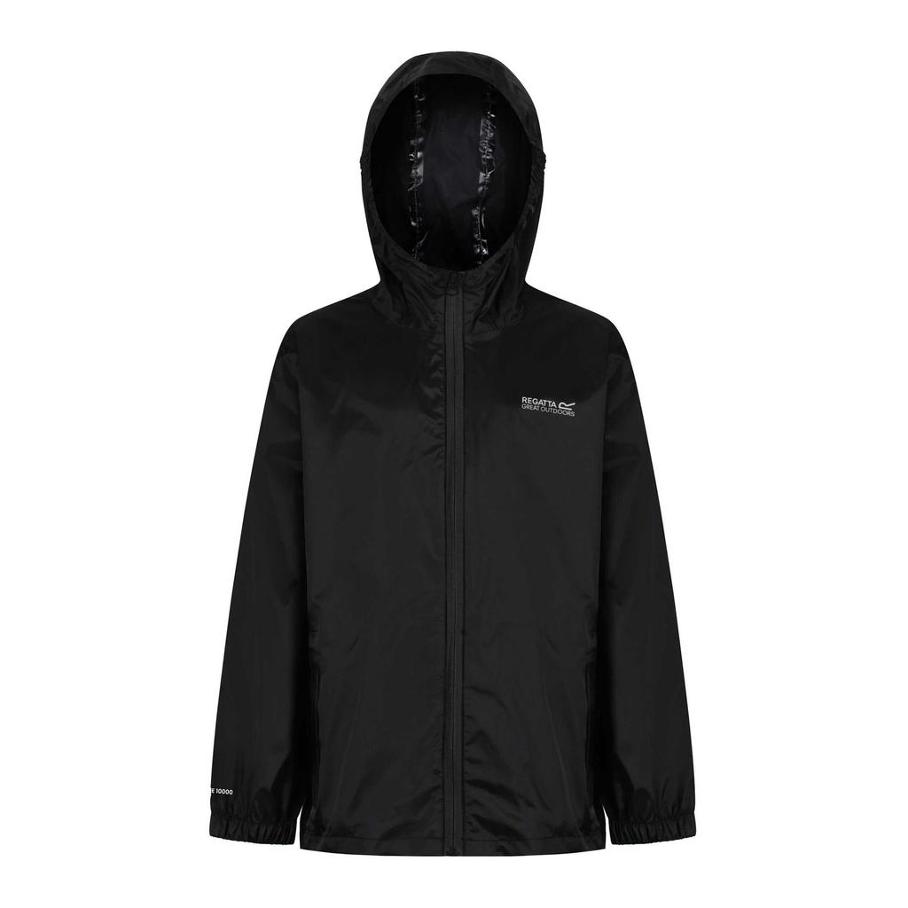 Regatta Great Outdoors Childrens/Kids Pack It Jacket III Waterproof Packaway Black