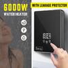 Mini Instant Water Heater Home Use Quick Heaters 220V LCD Display Touch Temperature Control Constant Temperature 6KW