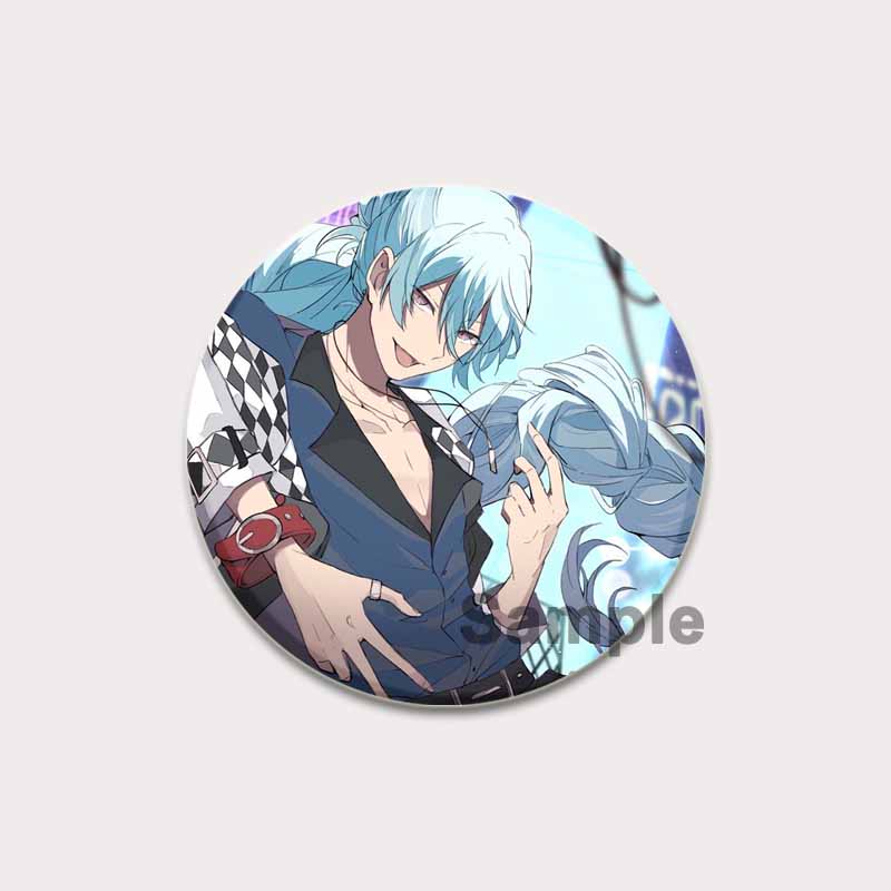 32/44/58mm Anime Ensemble Stars Pin Cartoon Figure Wataru Hibiki Brooch Creative Cute Art Badge for Backpack Decor Fans Collection Gifts