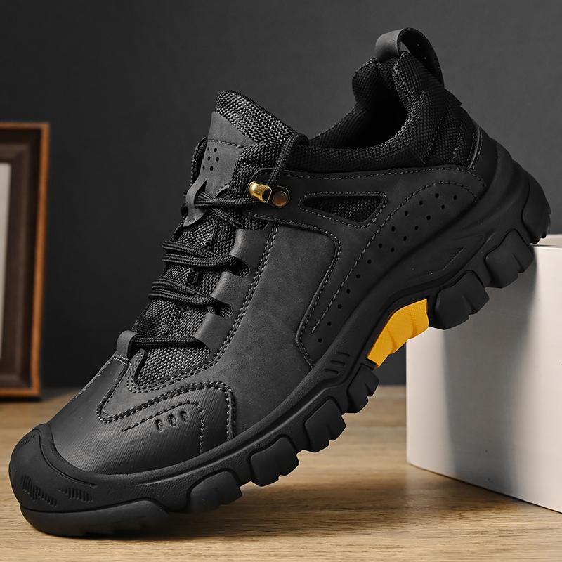 Fashion Outdoor Men Fashion Brand Comfortable Lace Up Hiking Shoes Spring/Autumn Men Anti Slip Soft Sole Breathable Casual Sports Shoes