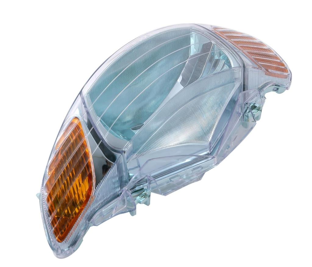 Honda Live Dio AF34 AF35 DIO Headlight Assembly with Clear Blue Type 2 Genuine Motorcycle Custom Aftermarket Lens, (Mid-Late Model),