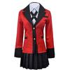 Kakegurui Jabami Yumeko Cosplay Kostüm Halloween Sayaka Zwanghafter Spieler Anime Schulmädchen Faltenrock Uniform