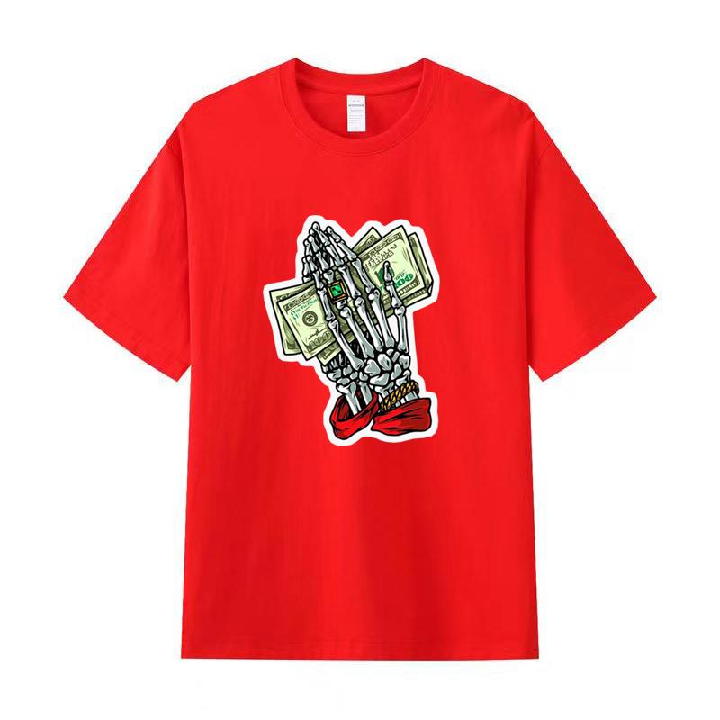 Tricou de vară pentru bărbați Tricou imprimat cu mâneci scurte din bumbac de înaltă calitate Tricou pentru femei Cămașă sport la modă Top de jogging casual