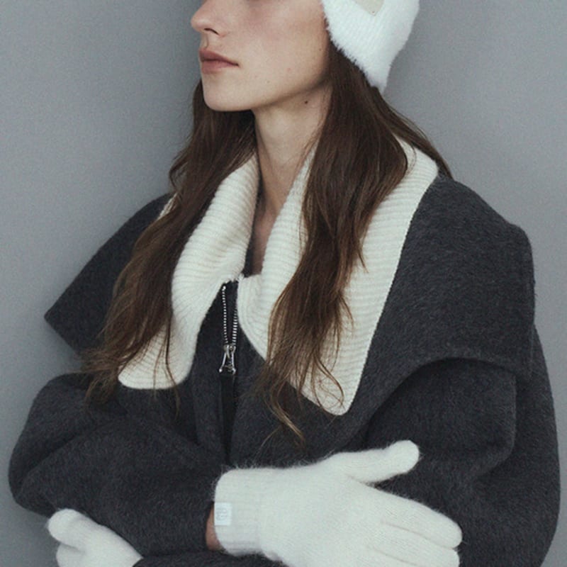 Marchen Sorbet angora gloves_7color