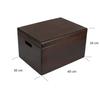 Boite de Rangement en Bois à Décorer Brun - Creative Deco - XXL - 40 x 30 x 24 cm - avec Couvercle et Poignées
