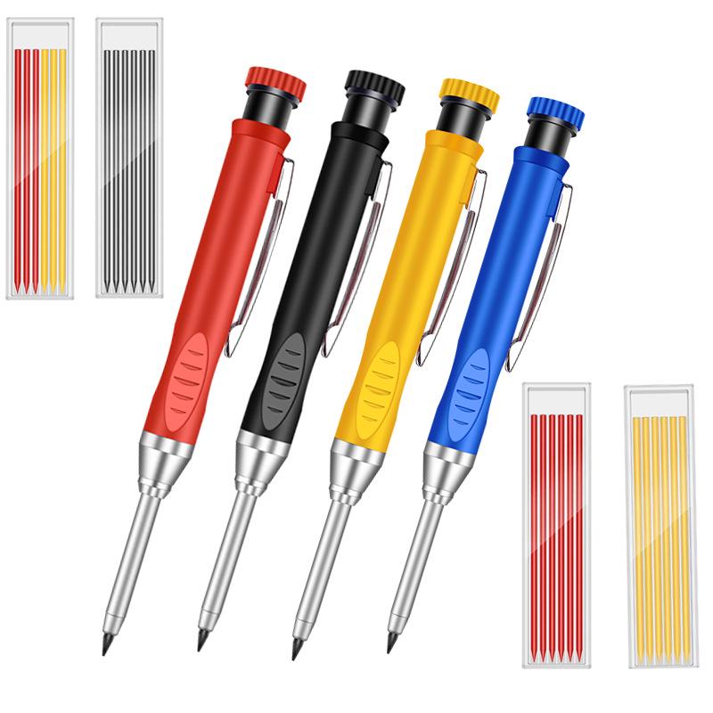 Profesjonalny ołówek stolarski do obróbki drewna z długim nosem do głębokich otworów z szybkoschnącym grafitem