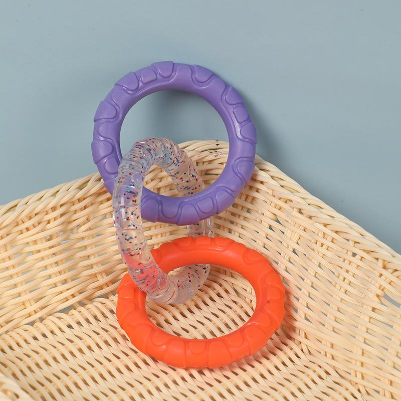 

Pet Toys Biting and Pulling Interactive Toys Self-entertaining and Boring Dog Toys Unbreakable Teeth Cleaning and Grinding Toys оранжевый/фиолетовый