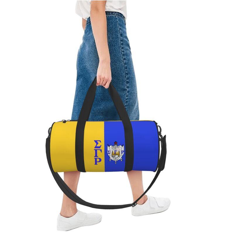 Sigma Gamma Rho 1922 Print Travel Duffel Bag Multipurpose Weekend Bags for Women Men Lightweight Waterproof Sport Yoga Gym Bag
