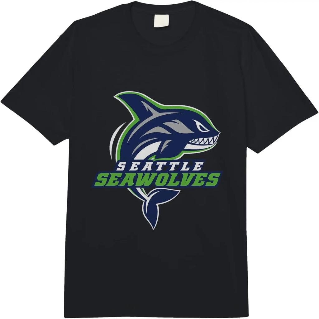 Seattle Seawolves_ Logo T-Shirt Comfort Colors Schweres T-Shirt für Erwachsene