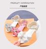 Children's Sandals Summer New Kids Crystal Bowknot Girls High Heels Soft Soled White Princess Wedding Performance Shoes