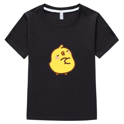 Çocuklar Sevimli Piupiu T Gömlek Molang Gömlek Erkek Grafik Tee T-shirt Kızlar için Bebek Giysileri % 100% Pamuk Yaz Kısa Kollu Kawaii Üst