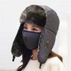 Women's Winter Fashion Warm Outdoor Riding Thickened Waterproof Windproof Cold Ear Protection Simple Practical Cotton Hat