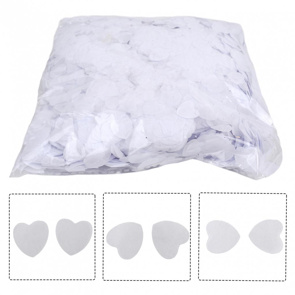 Paper Confetti Biodegradable Tissue Paper White 0.98 Inch 1.5cm