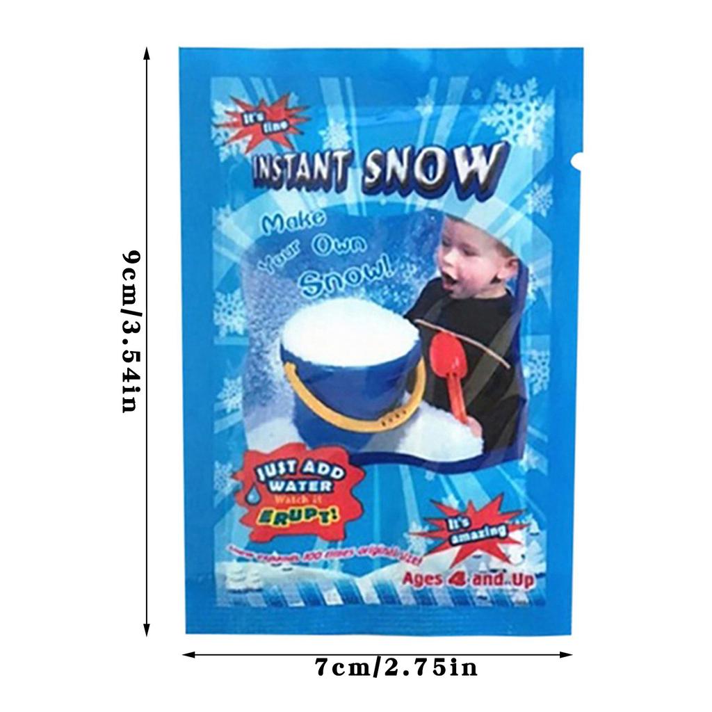 2/4/8 påsar Falska Snöflingor Snö Omedelbar Tillsats För Fyllning Absorberande DIY Polymer Juldekoration Konstsnö Fluffig För Barn