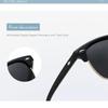 Non-polarized Fashion Square Metal Frame Men Women Brand Design Eye Sun Glasses Women Semi Rimless Classic Men Sunglasses