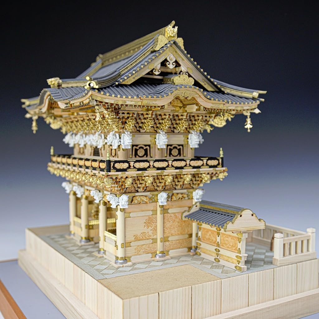 Woody Joe 1/50 Nikko Toshogu Shrine Yomeimon Gate Wooden Model Assembly Kit (Building)