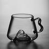 Heat-Resistant Clear Glass Mug – Snow Mountain Whiskey, Beer, Coffee & Cocktail Cup