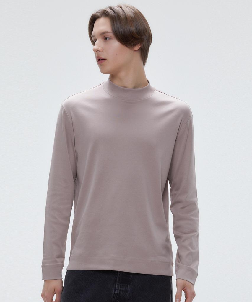 YJACK M_Rib Mock Neck Slim Fit Long Sleeve T-Shirt Mrt1314L (B Type)