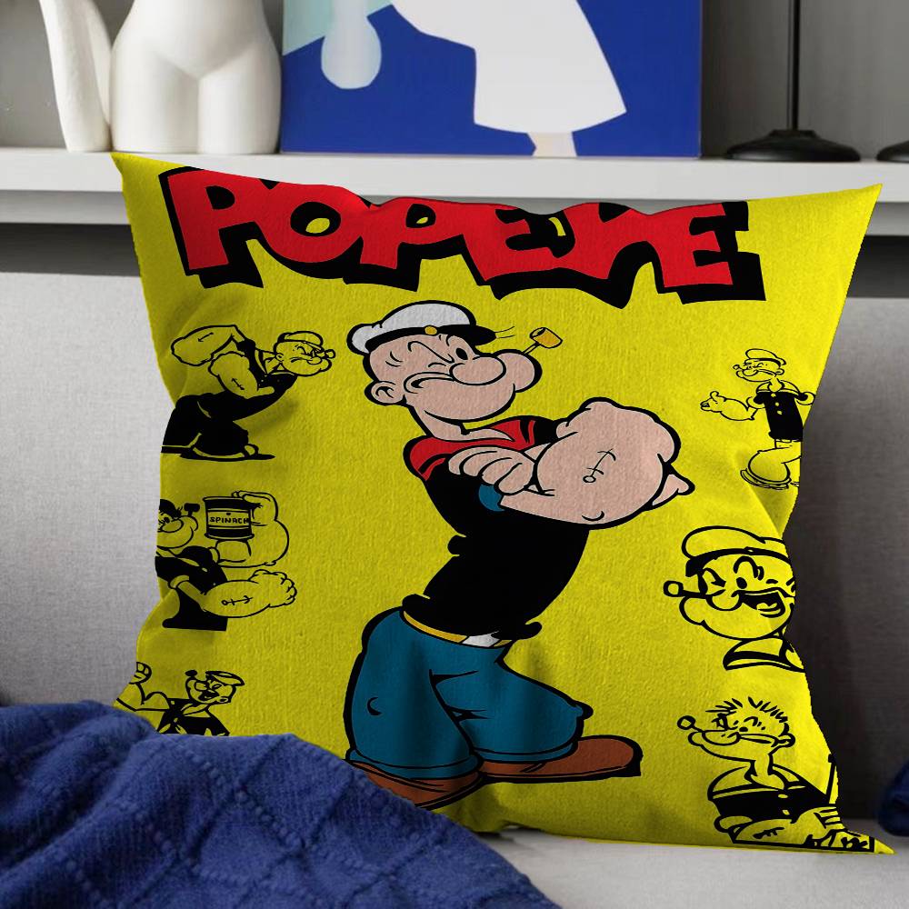 Anime PPopeye The Sailor Pillow Cushion Cover Pillowcase Living Room Sofa Home Decor Customized