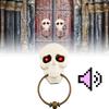 Spooky Halloween Doorbell Decorative Skull Design Light Up And Sound Effect Prop