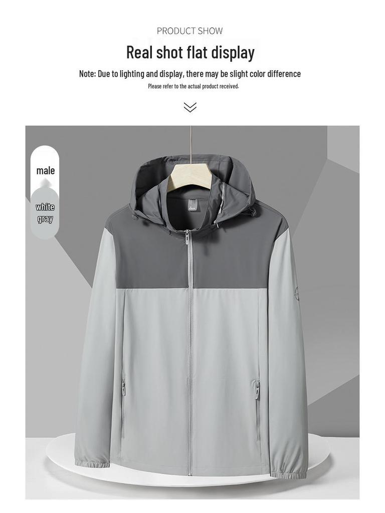 Veste d'été légère en soie glacée avec protection UV pour hommes et femmes