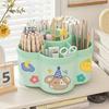360 ° Rotating Pen Holder Multifunctional Office Desk Organizer Suitable for Makeup Pens and Student Stationery Children Gifts