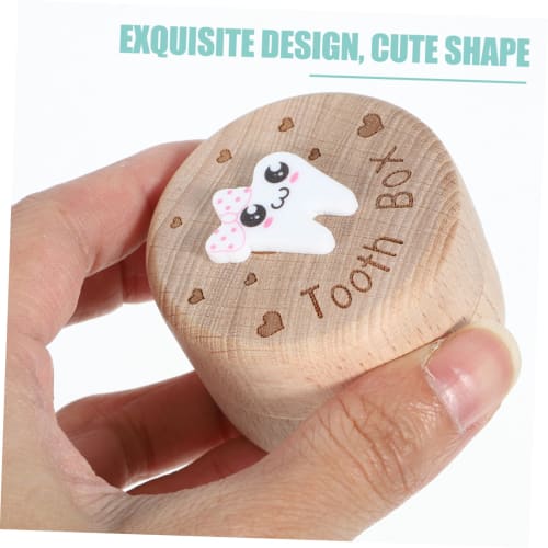 Totority Wooden First Haircut Keepsake Box, a Storage Case for Baby Hair, Perfect for Preserving Memories, Convenient Storage and Long-Term Protection