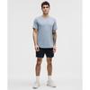 Lululemon License To Train Short Sleeve Shirt Heathered Washed Denim