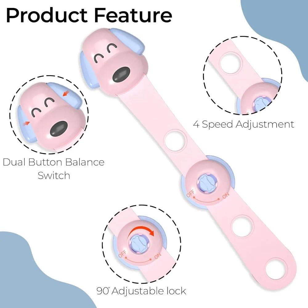 1/3Pcs Child Safety Cabinet Locks Baby Proofing Latches To Drawer Door Fridge Furniture Oven Toilet Kitchen Appliance Trash Can Set
