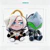 New Genji Mercy Plush Keychain 25cm Stuffed Soft Pendant Kawaii Collectible Bag Charm Plushie Birthday Halloween Gift For Gamers