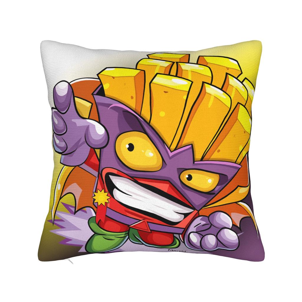Super Zings Game Pillow Cover  Comfy Cushion Cover Cute Funny Pillow Case For Living Room Bed Chair