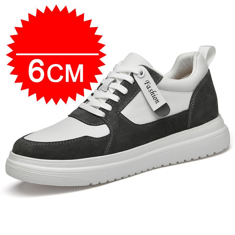 Mode Mode Männer Casual Schuhe Männer Low Cut Sneakers Atmungsaktive Höhe Zunehmende Schuhe 6/8/10CM Dicke Sohle Strapazierfähiges Männliches Schuhwerk