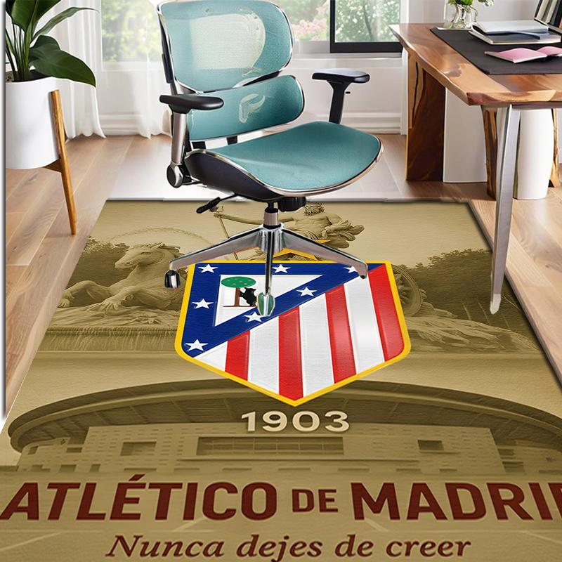 Atletico Madrid Pattern Rug, Indoor/Outdoor Mat, for Picnic, Gameroom, Bedroom, Office, Living Room, Home Decor Carpet, Birthday Gift