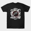Herren Schwarzes T-Shirt mit Aufdruck Smashing Pumpkins No-Cut Transferpapier Druck Baumwoll-T-Shirt