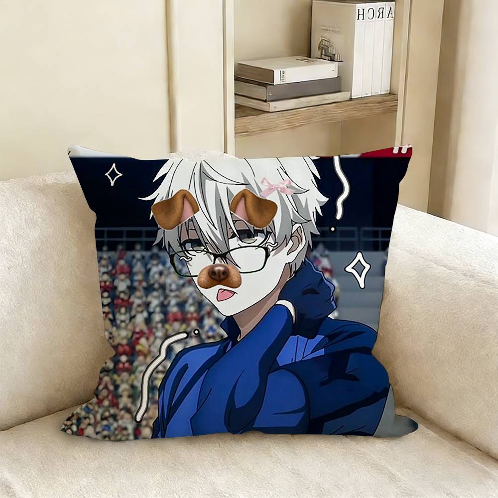 SSeishiro NNagi Various Sizes Square Pillow Case For Car Home Bedchamber Decor
