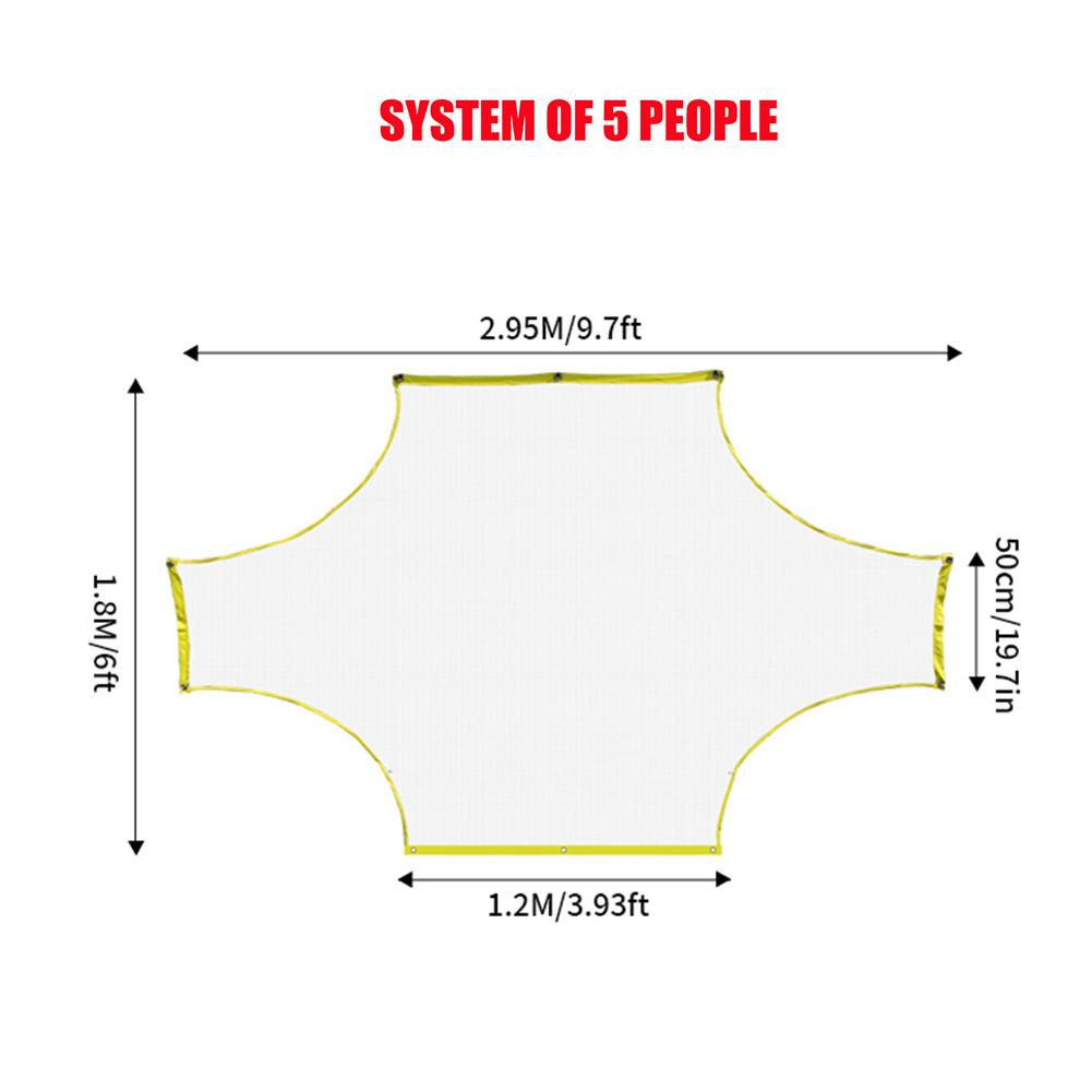 5/7 Person Soccer Goal Target Net Portable Soccer Practice Goal Net Goalkeeper Football Goal Net for Scoring and Finishing
