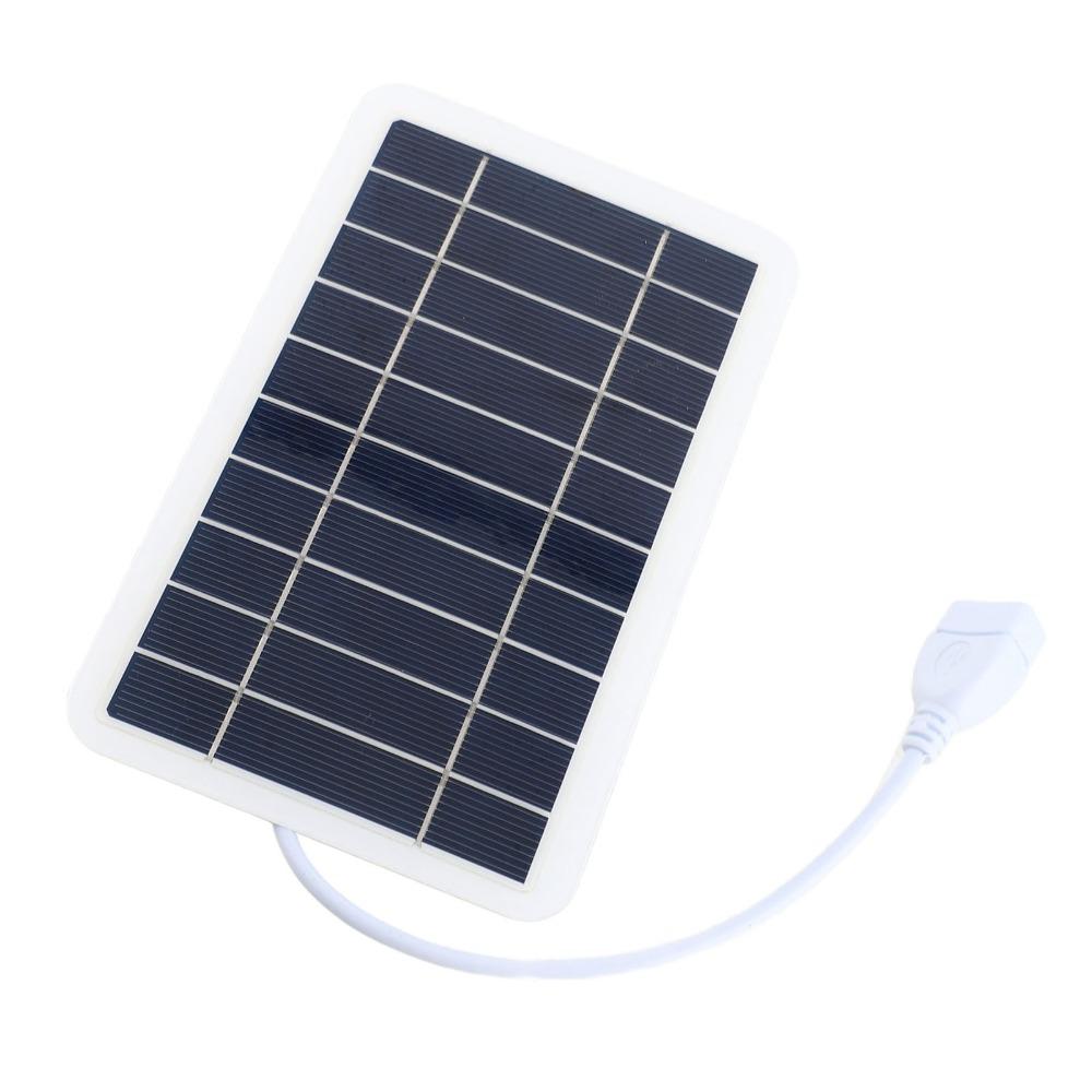 5V 2W Solar Panel High Efficiency Solar Cell Panel Durable USB Solar Charger Outdoor Use