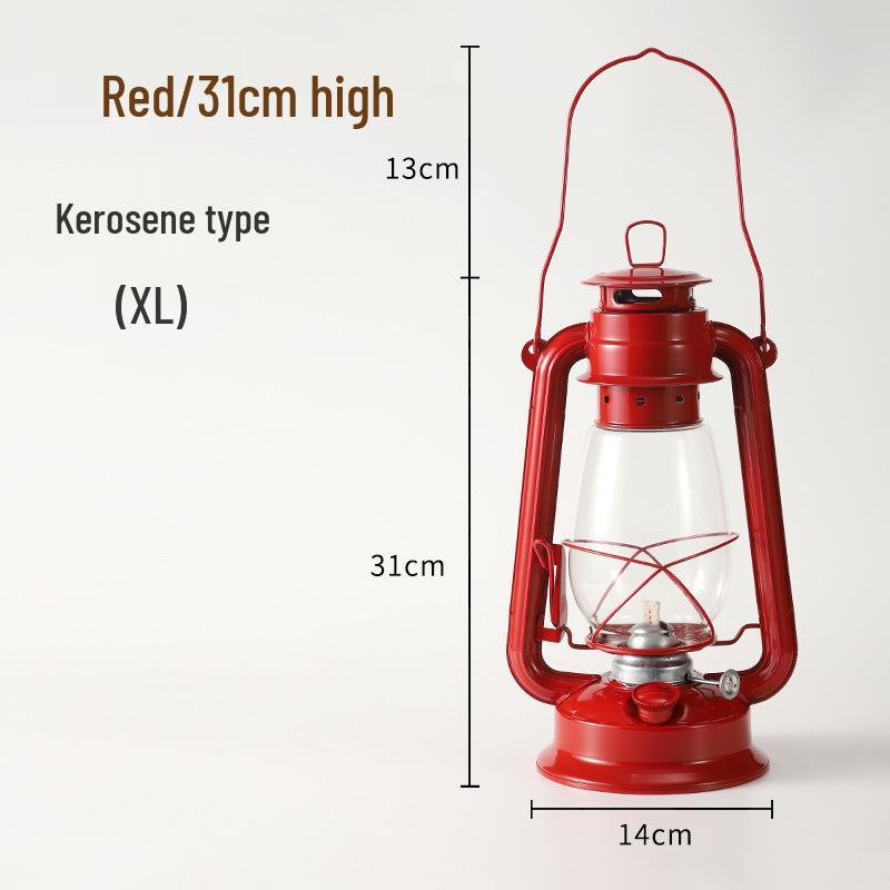 Retro Handheld Kerosene Lantern for Outdoor Camping and Decor