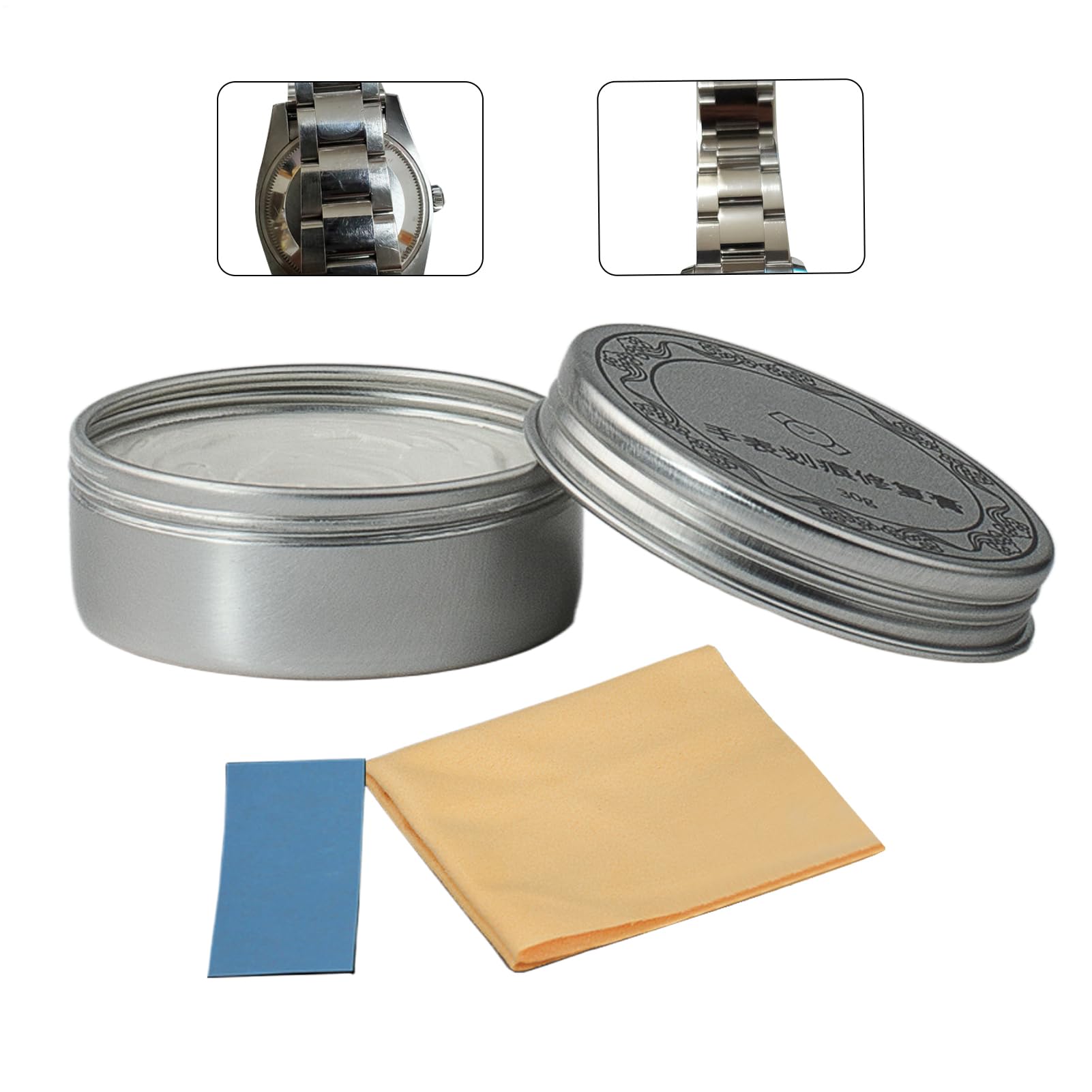 

(Multi-Purpose) Watch Scratch Repair Cream, Stainless Steel, Jewelry Polish Cream, Antioxidant, Polishing, Function, Compact single attribute